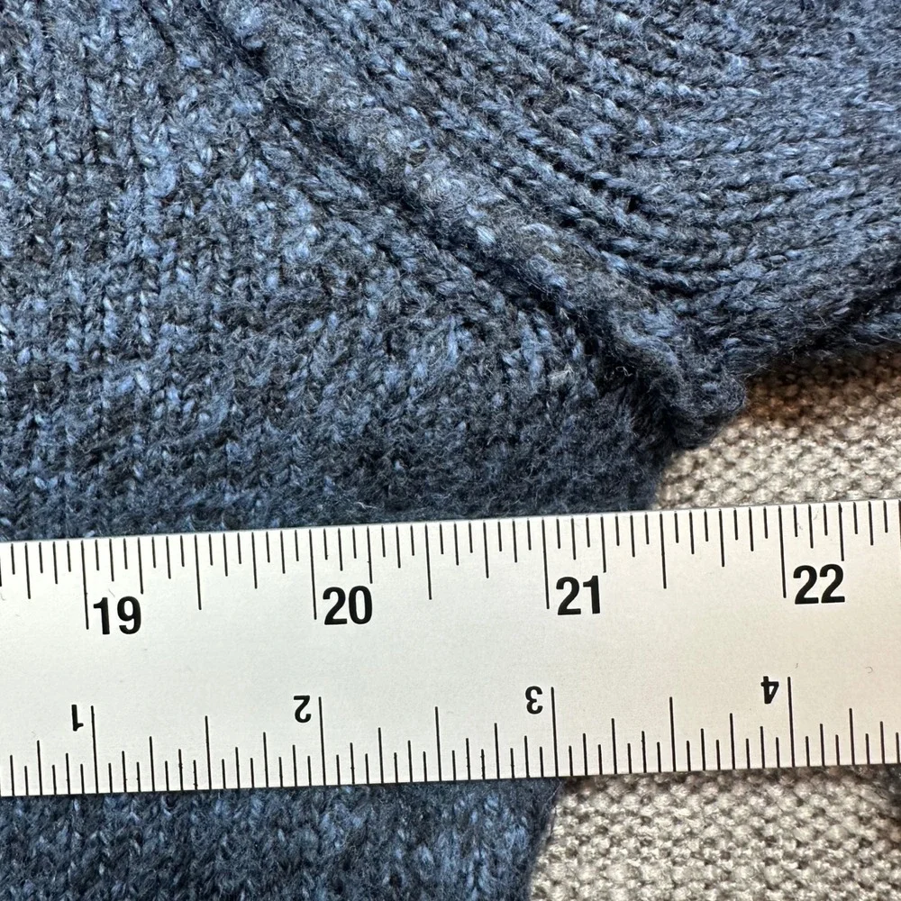 Abercrombie & Fitch Crewneck Sweater Mens Medium Dark Blue Marl Raglan